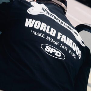 SPDWORLDFAMOUS Black Boxy Workshirt