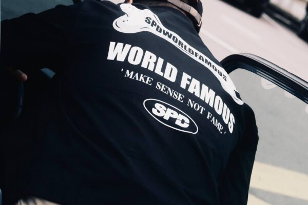 SPDWORLDFAMOUS Black Boxy Workshirt