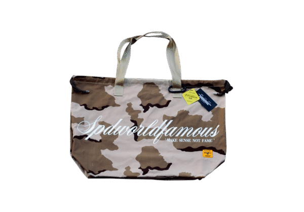 CARRY YOUR CHAOS Desert Camouflage  (DCP) Tote Bag SPDWORLDFAMOUS X BLACKENED
