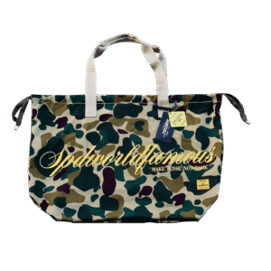CARRY YOUR CHAOS Duck Camouflage Tote Bag SPDWORLDFAMOUS X BLACKENED
