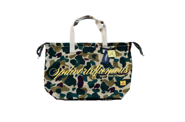 CARRY YOUR CHAOS Duck Camouflage Tote Bag SPDWORLDFAMOUS X BLACKENED