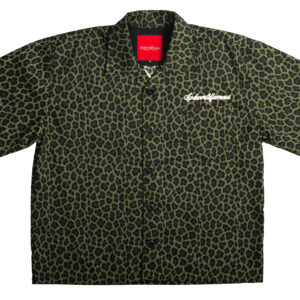 SPDWORLDFAMOUS Mad Leopard Open Neck Workshirt